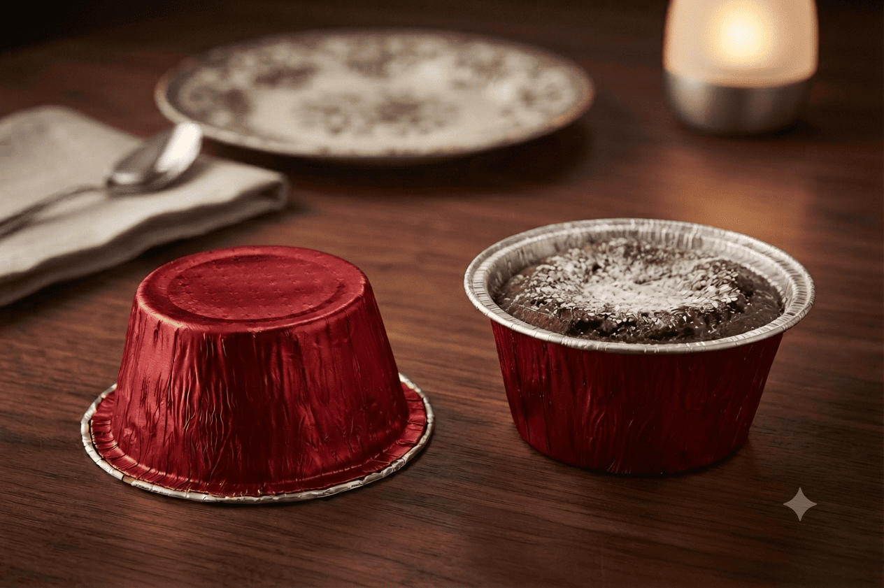 Red Colour Chocolava Cups (100ml)