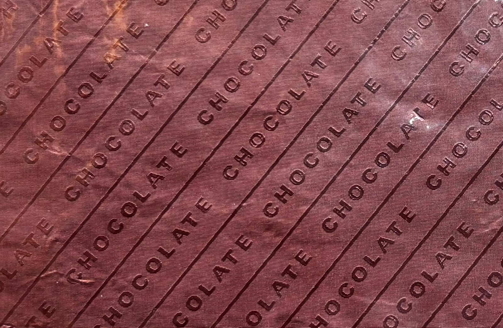 Chocolate Embossed Chocolate Foil Wrapper-Brown