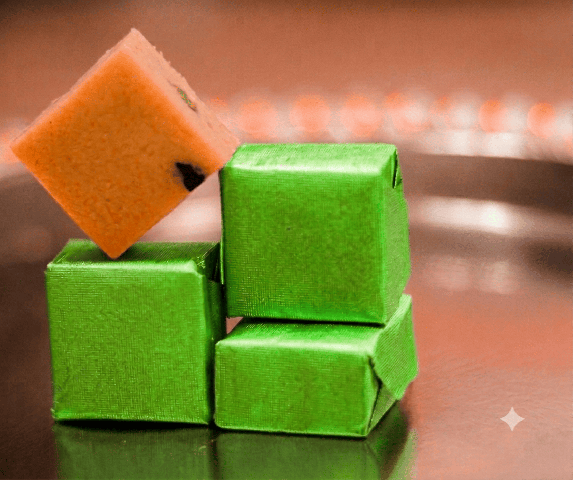 Green Colour Mewabite Wrapper