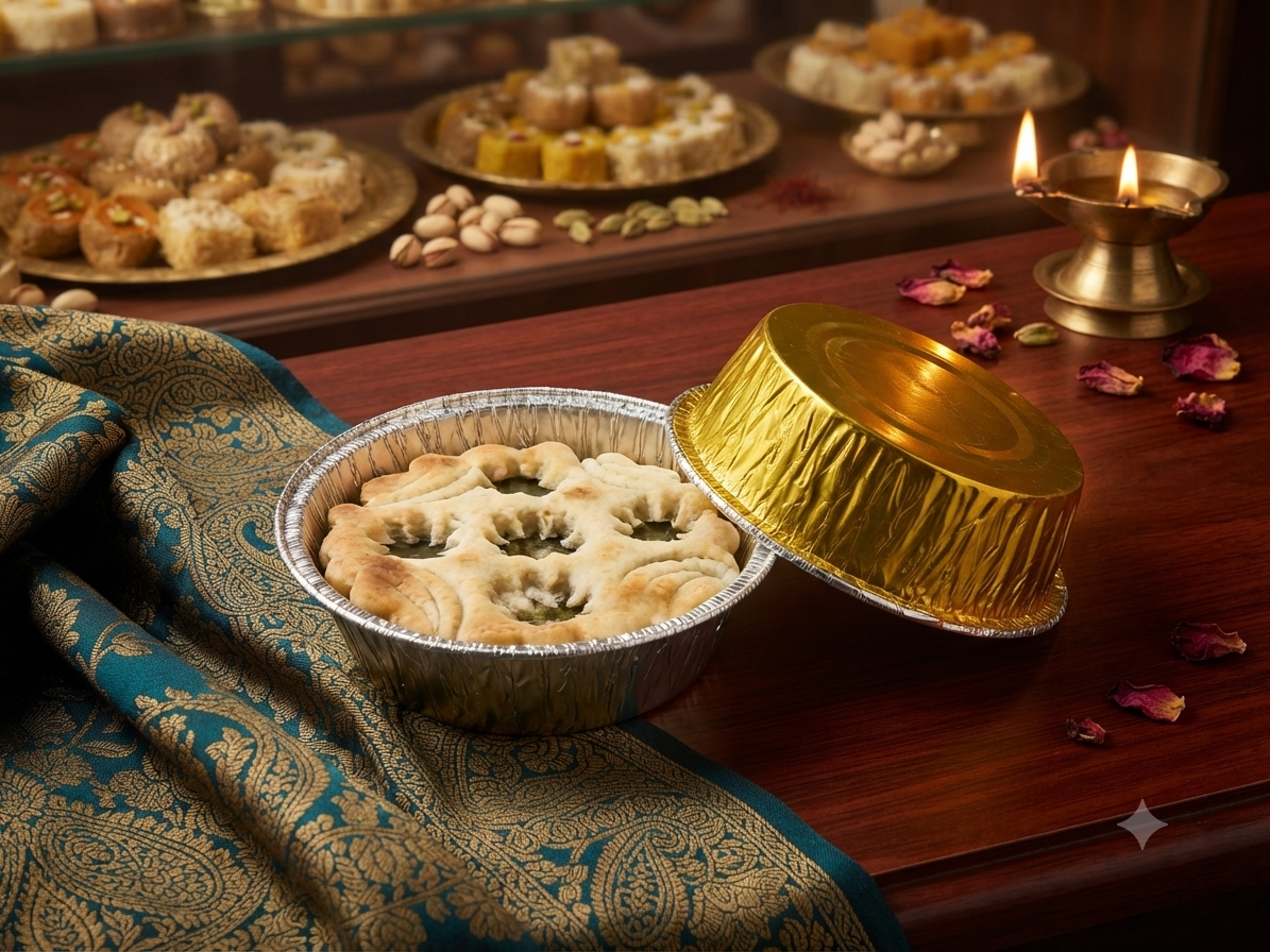 Round Golden Mithai Cup-70ml